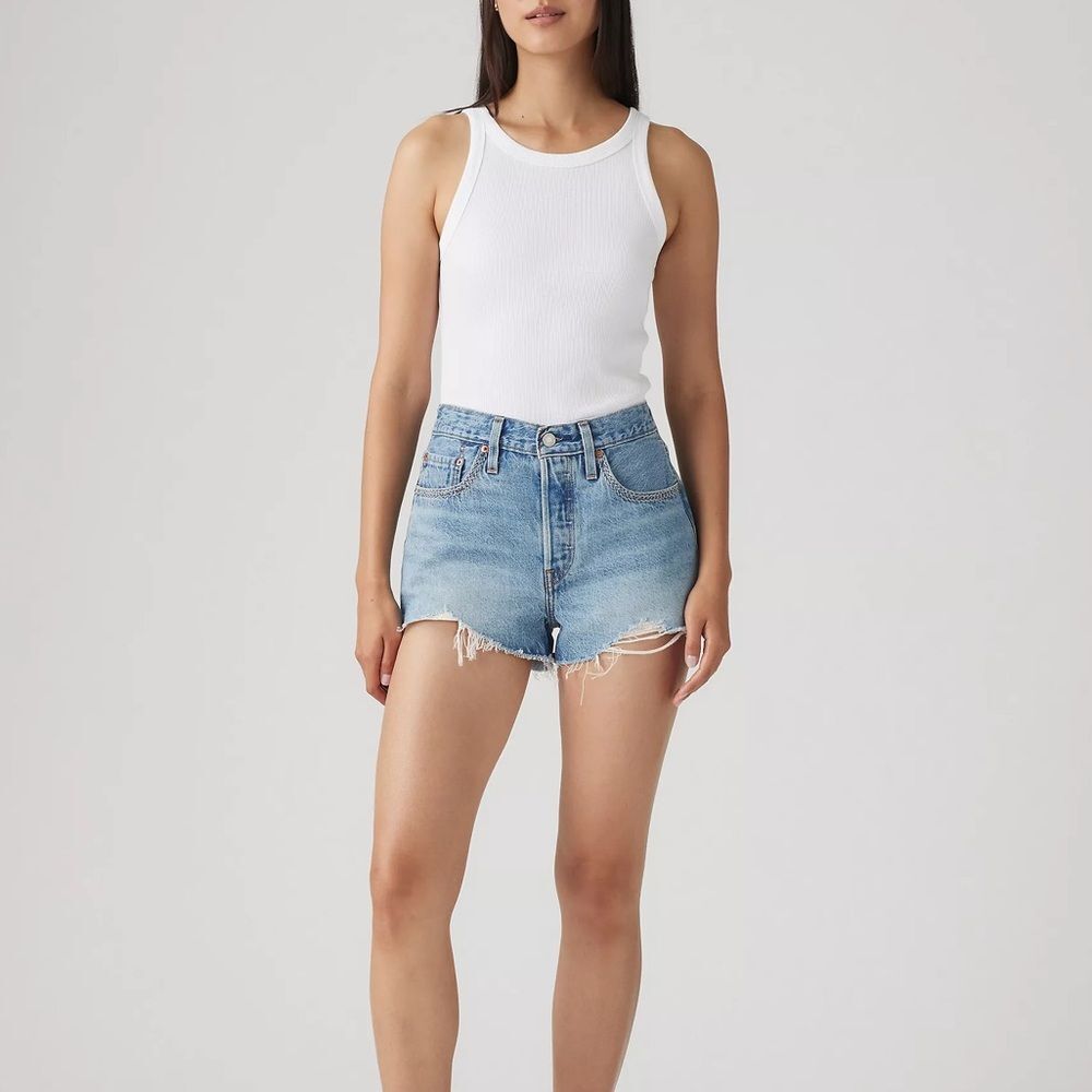 Levi’s 501 Switch Stitch high rise denim short shorts women’s size 33
